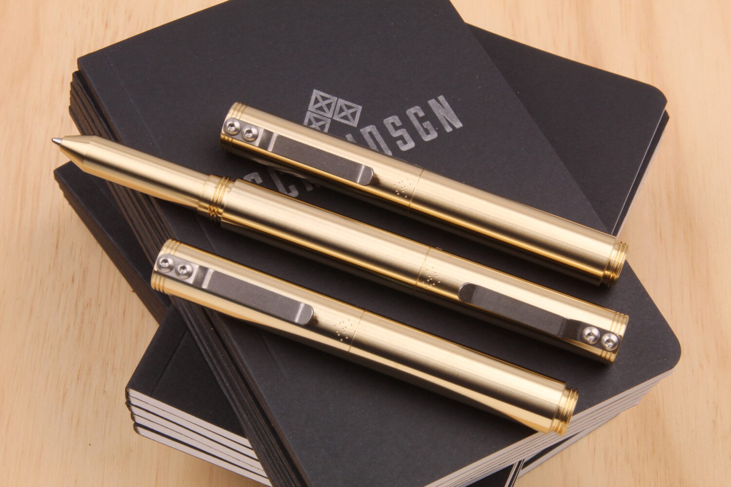 【お得好評】SCHONDSGN ショーンデザイン　真鍮　ボールペン 筆記具
